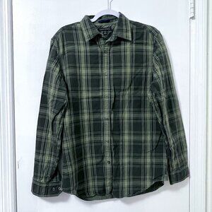 Banana Republic Men's Green Plaid Flannel
